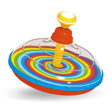 Юла большая прозрачная с музыкой диаметр - 16 см 01976