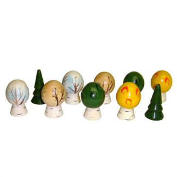 Времена года деревья 10 шт Д643