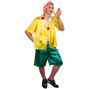 Карнавальный костюм взрослый Буратино желтый р-р 54