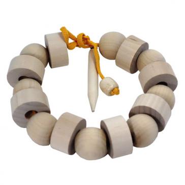 Бусы геометрические неокрашеные шарики и шайбочки Д567