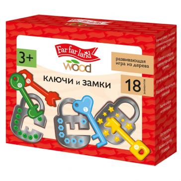 Игра развивающая деревянная Ключи и замки Far far land Wood, 05945