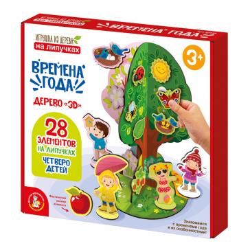 Игра развивающая на липучках Времена года, 05948