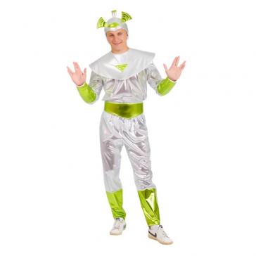 Карнавальное изделие взрослое Инопланетянин взр. серебряный р-р 52