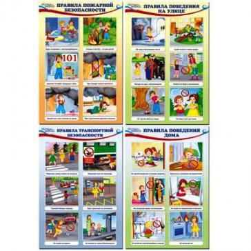 Комплект мини-плакатов Уроки безопасности