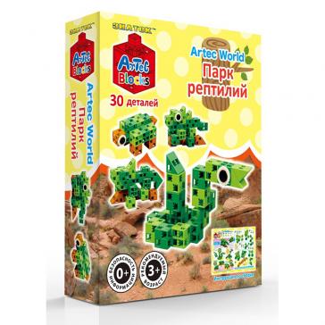 Конструктор ARTEC World Парк рептилий коробка 30дет, 15-2350-ART