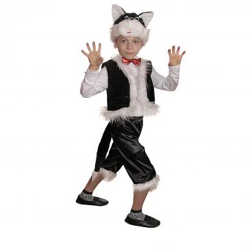 Карнавальный костюм детский Котик черный чёрный р-р 32