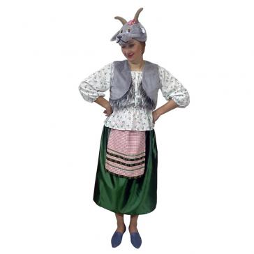 Карнавальное изделие взрослое Коза взр.серый, р-р 52