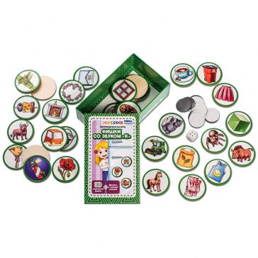 Логопедическая игра Фишки со звуком К, П5444