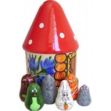 Пальчиковый театр в домике  Теремок