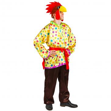 Карнавальный костюм взрослый Петух желтый р-р 50