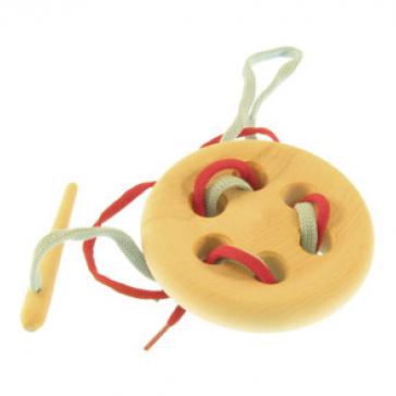 Пуговица  шнуровка  6-и дыр.