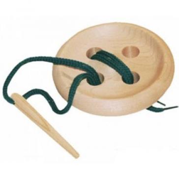 Пуговица  шнуровка  4-х дыр.