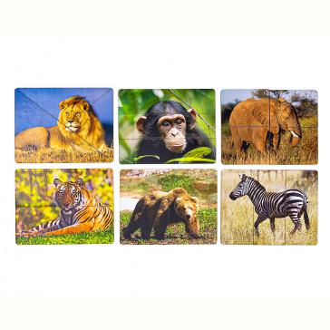 Разрезные картинки Дикие животные Р011