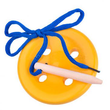 Пуговица шнуровка 4-х дыр.краш.Ш021