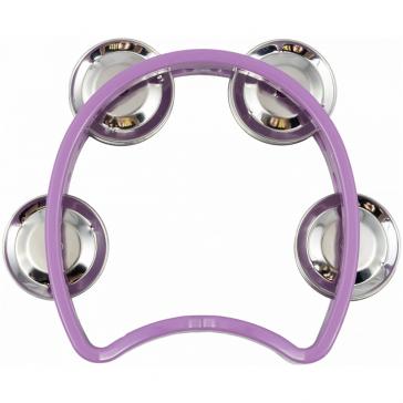 Тамбурин пластиковый Полукруг 4 сдвоенных джингла BEE DF101 PURPLE 74519