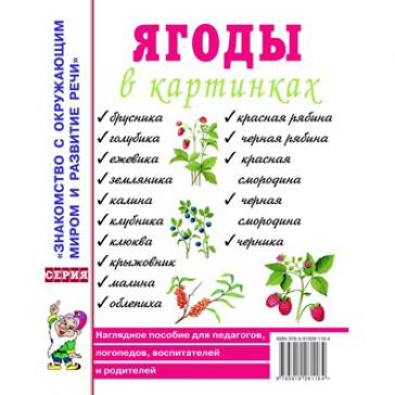 Ягоды в картинках. Наглядное пособие