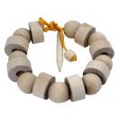 Бусы геометрические неокрашеные шарики и шайбочки Д567