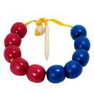 Бусы счет до 10 красно-синие мал.шарик Д628