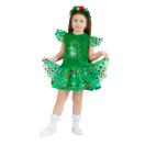 Карнавальный костюм детский Елочка с игрушками зеленый р-р 30 комплект