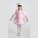 Фартук + колпак для дежурства по столовой в д/с (розовый)