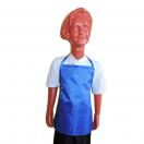 Фартук с грудкой и карманом для трудов одноцветный 