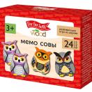 Игра настольная МЕМО Совы 24 фишки в коробке, 05200