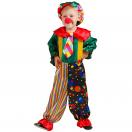 Карнавальный костюм детский Клоун Клепа зелёный р-р 32