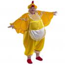 Карнавальный костюм взрослый Курица желтый р-р 52-54