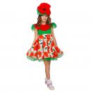 Карнавальный костюм детский Мак красный р-р 28 комплект