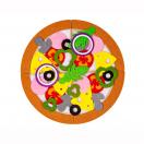 Игровой набор из фетра Пицца Ф288