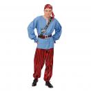 Карнавальное изделие взрослое Пират Том, голубой, р-р 52