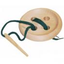 Пуговица  шнуровка  4-х дыр.