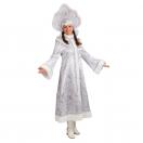 Карнавальный костюм взрослый Снегурочка Волшебница белый р-р 48 комплект